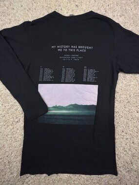 JOHN LEGEND DARKNESS and LIGHT 2017 TOUR LOGO T SHIRT Small Black Long Sleeve